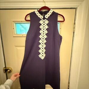 Lilly Pulitzer navy Dress with White Accents